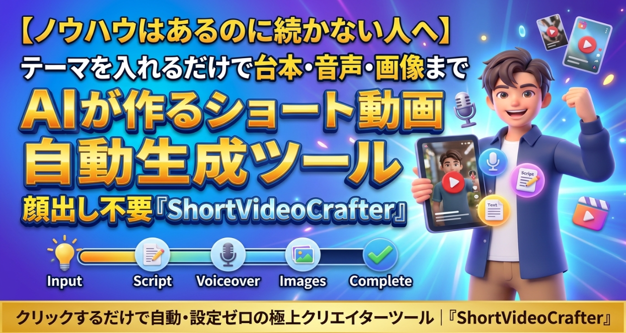 ShortVideoCrafter 紹介イメージ