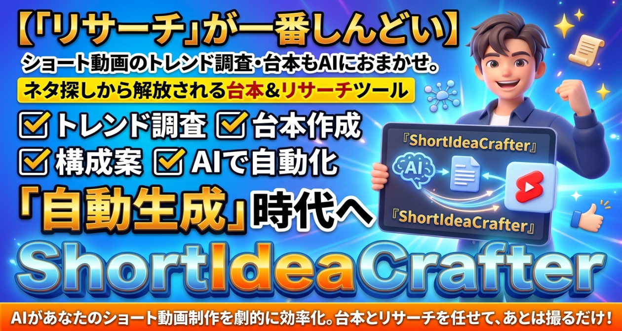 ShortIdeaCrafter 紹介イメージ